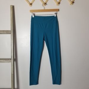 LULAROE TEALISH BLUE COLOR STRETCHY LEGGINGS ONE SIZE